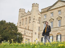 Student in Royal Fort Gardens