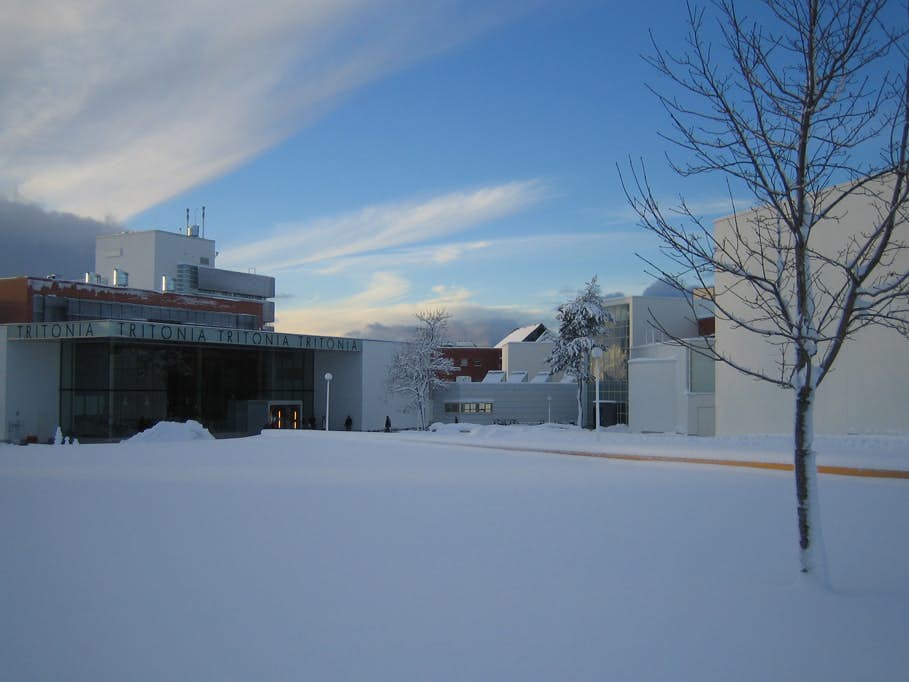 Campus in winter