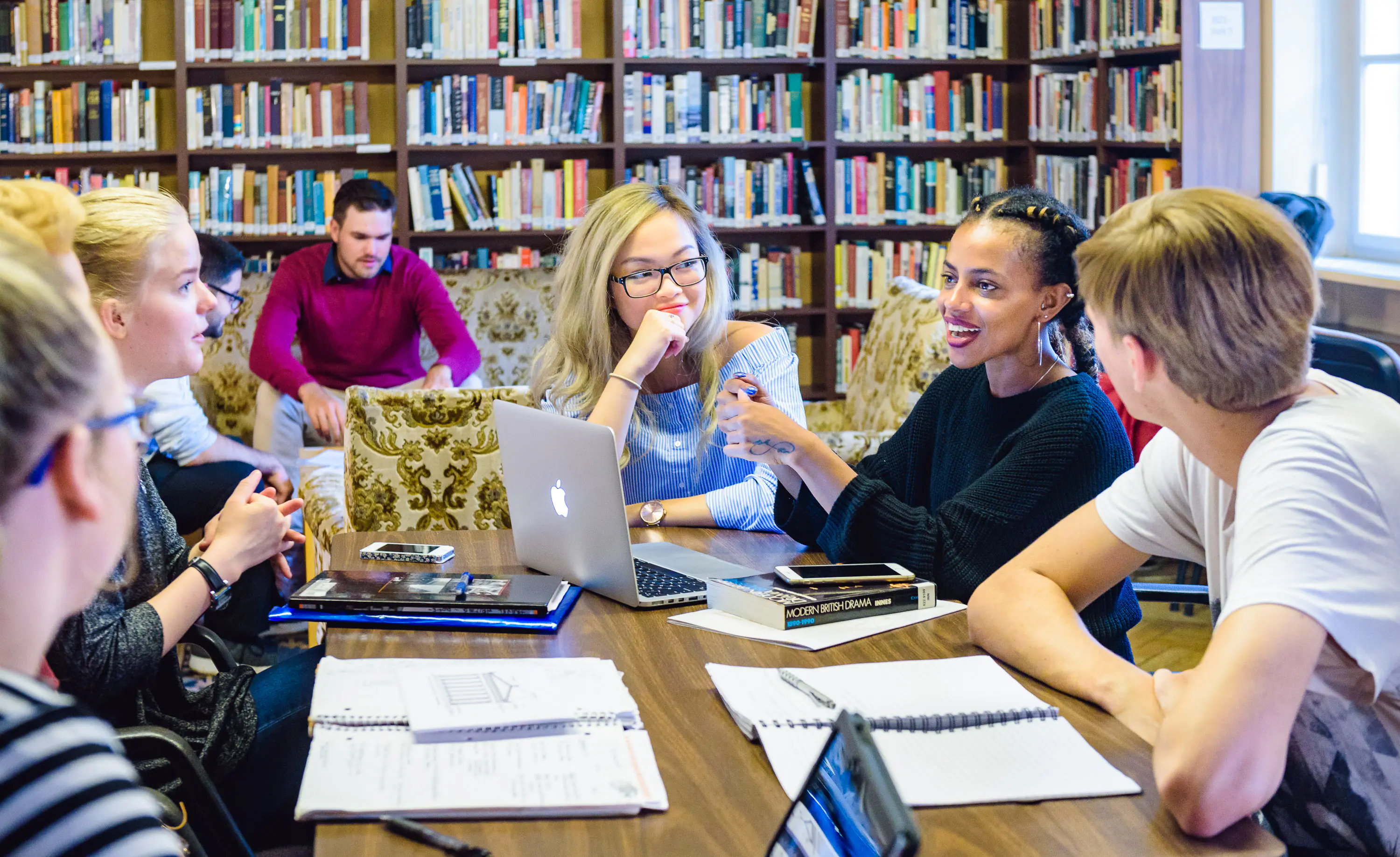 Students in the Library