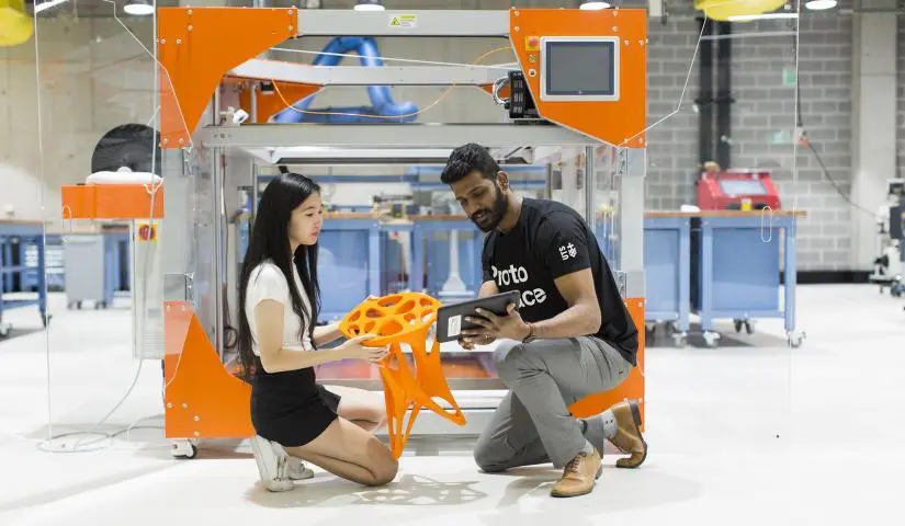 Students at UTS Protospace